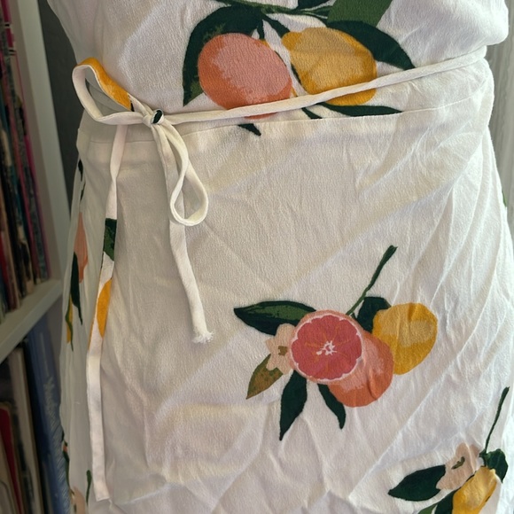 Rails Grapefruit Print Wrap Dress, L - Picture 2 of 4